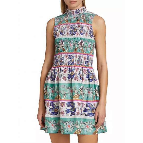 NEW MARIE OLIVER halsey mini dress in folklore - Picture 1 of 7